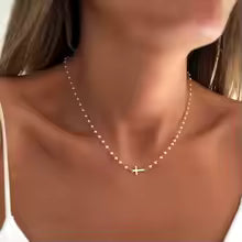 Cross & Pearls Necklace