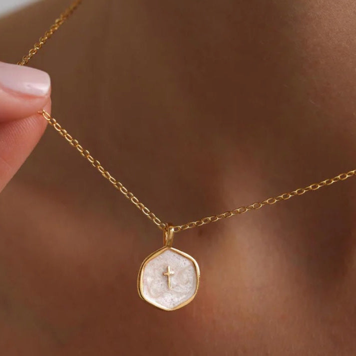 Luna Cross Necklace