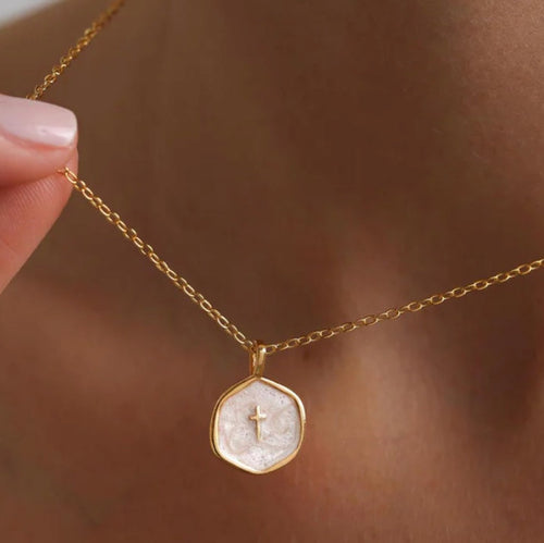 Luna Cross Necklace